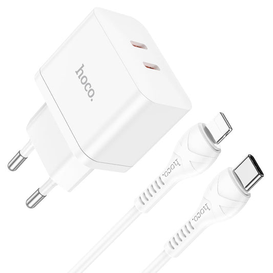 Hoco Dual Port Wall Fast Charger Set